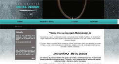 Desktop Screenshot of metal-design.cz
