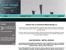 Tablet Screenshot of metal-design.cz